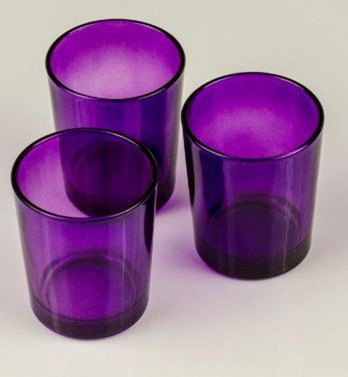 10 Pack Purple Glass Votive Tealight Candle Holders House Party Centerpiece Xmas Wedding Decor Glass Candlestick Party Decorations Bridal Valentines Event - Image 2