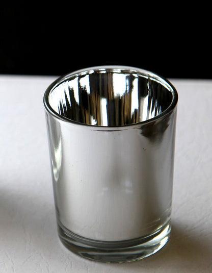 20 Pack Silver Mercury Glass Votive Candle Holders Set For Wedding, Bridal And Baby Shower, Party Function or Home Decor - Image 3