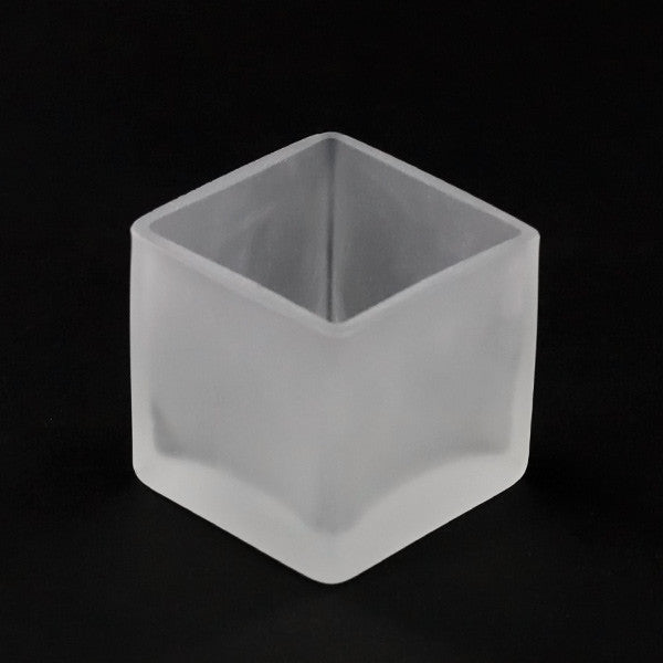 20 Pack Square Cube Frosted Glass 5cm Tealight Candle Holder Festival Decor Wedding Propose Parties Holiday and Home Decor - Image 6