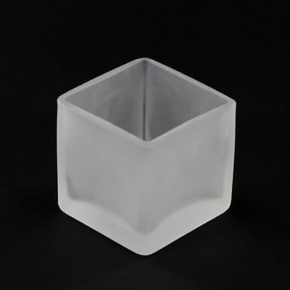 20 Pack Square Cube Frosted Glass 5cm Tealight Candle Holder Festival Decor Wedding Propose Parties Holiday and Home Decor - Image 6