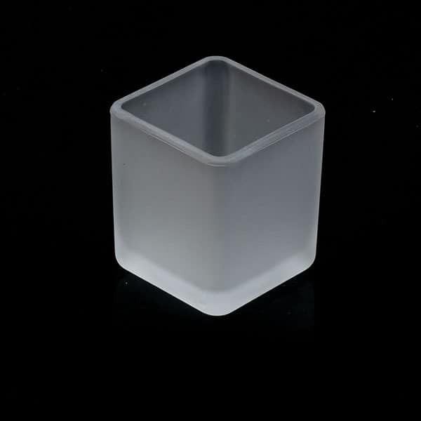 30 Bulk Pack Square Cube Frosted Glass 5cm Tealight Candle Holder Festival Decor Wedding Propose Parties Holiday and Home Decor - Image 3
