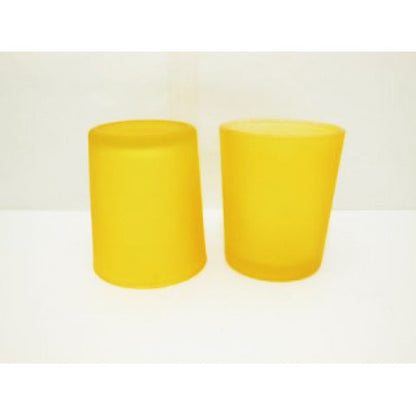 20 Pack Yellow Frosted Glass Votive Candle Holders Table Centreoieces  Xmas Wedding Anniversary Event Recption Party Function or Home Decor - Image 4
