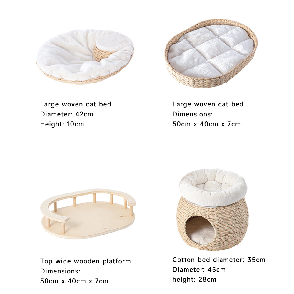 HONEYPOTCAT Cosy Woven Cat Perch - 141.5cm - Image 2