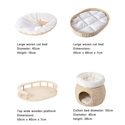 HONEYPOTCAT Cosy Woven Cat Perch - 141.5cm - Image 2