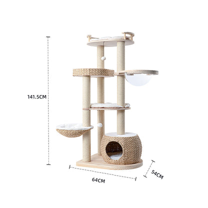 HONEYPOTCAT Cosy Woven Cat Perch - 141.5cm - Image 4