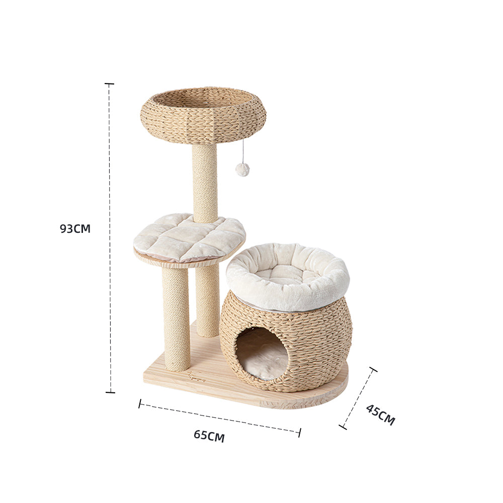 HONEYPOTCAT Plush Woven Cat Retreat - 93cm - Image 2