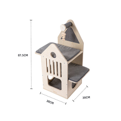 HONEYPOTCAT Cosy Cat Villa - 87.5cm - Image 2