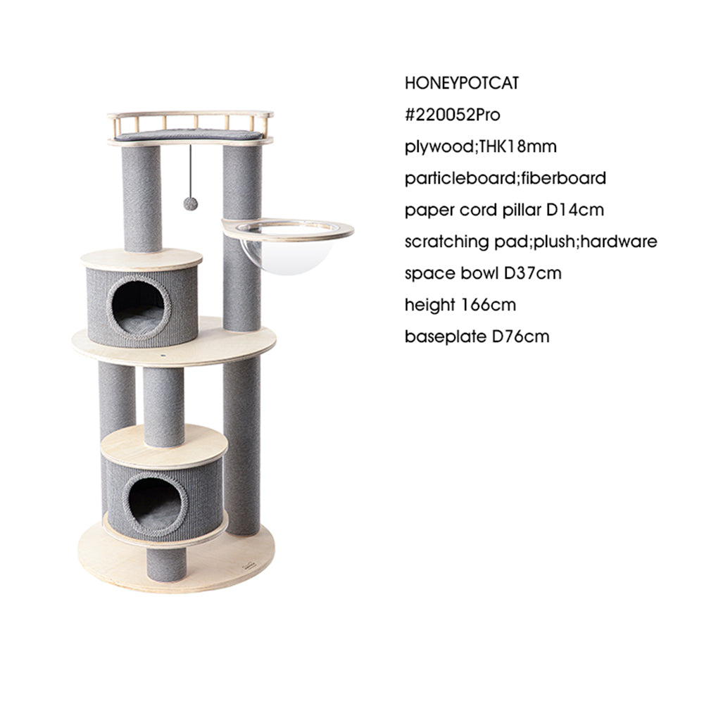 HONEYPOTCAT Majestic Reinforced Multi-Level Cat Tree  - 165cm - Image 5