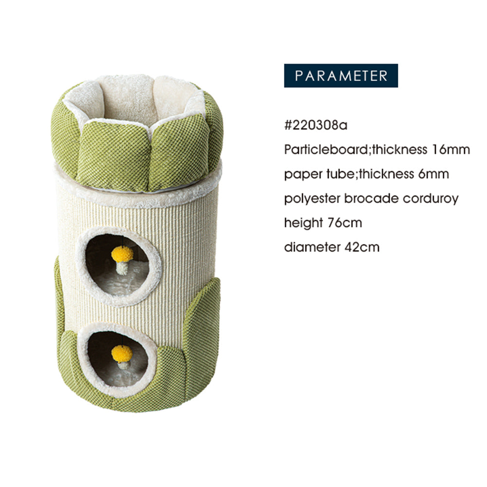 HONEYPOTCAT Arctic Snug Double Sisal Barrel  - 75cm - Image 3