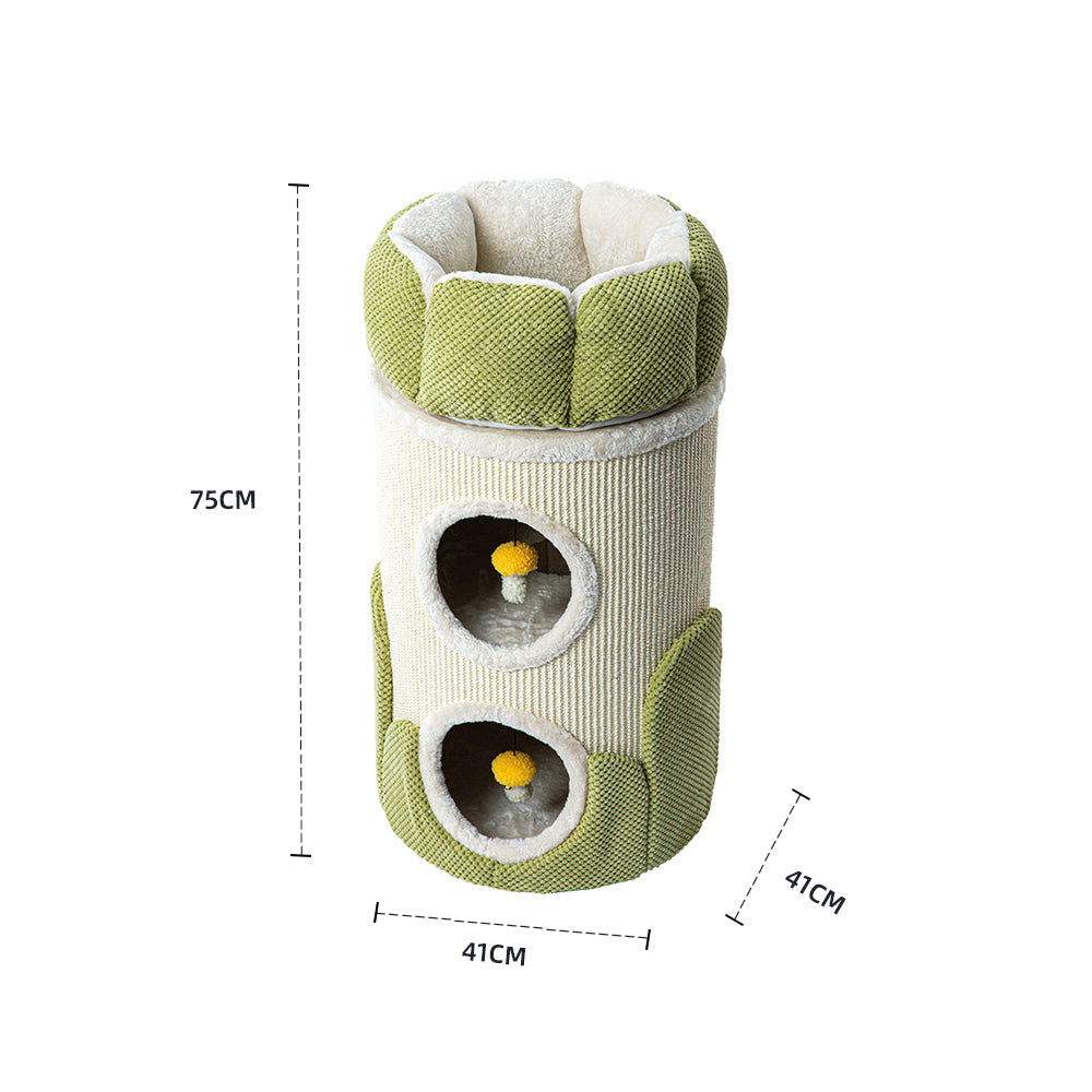 HONEYPOTCAT Arctic Snug Double Sisal Barrel  - 75cm - Image 4