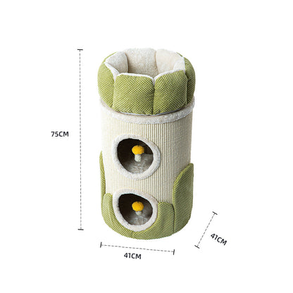 HONEYPOTCAT Arctic Snug Double Sisal Barrel  - 75cm - Image 4