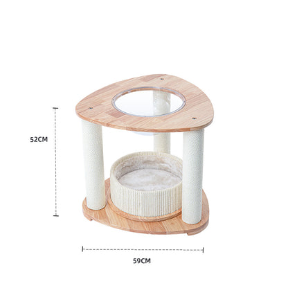 HONEYPOTCAT MZ Simple Joy Wood Cat Tower - Space Pod 52cm - Image 2
