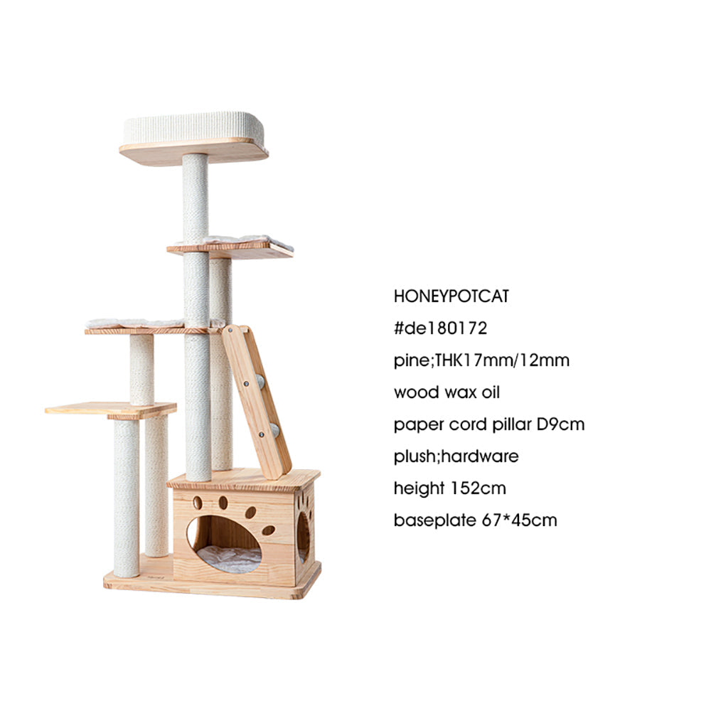 HONEYPOTCAT Elegant Wood Retreat - 146cm - Image 2