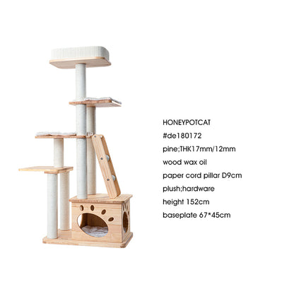 HONEYPOTCAT Elegant Wood Retreat - 146cm - Image 2