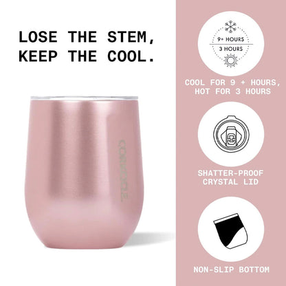 Corkcicle Stemless - 355ml Gloss White - Image 2