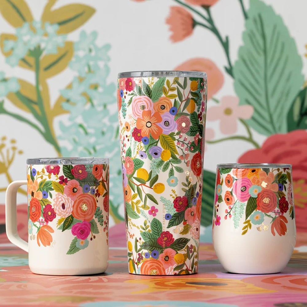 Corkcicle Tumbler - 750ml Rifle Paper - Garden Party Cream - Image 3