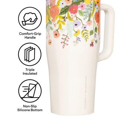 Corkcicle Cruiser - 1.2ltr Rifle Paper - Garden Party Cream - Image 2