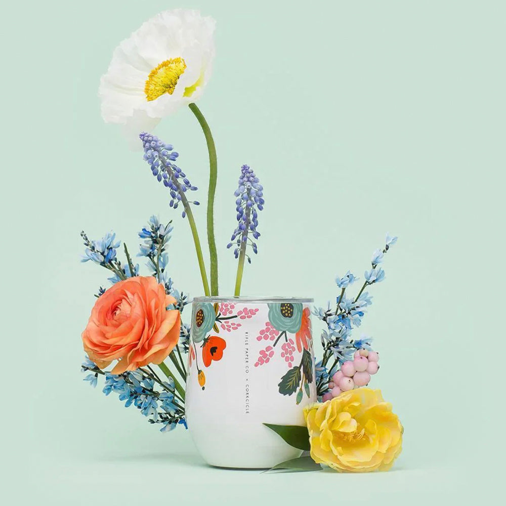 Corkcicle Stemless - 340ml Rifle Paper - Garden Party Cream - Image 3
