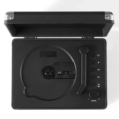 Crosley Cruiser Portable Retro CD Player with Stereo Bluetooth Speakers, FM Radio - Black - Image 4