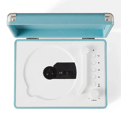 Crosley Cruiser Portable Retro CD Player with Stereo Bluetooth Speakers, FM Radio - Turqouise - Image 4