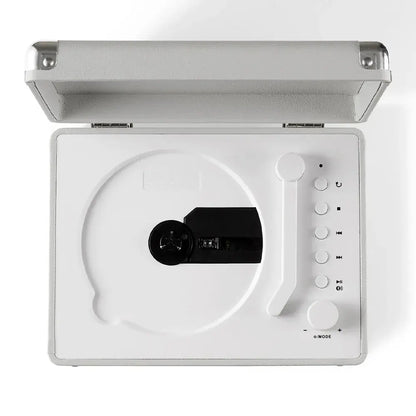Crosley Cruiser Portable Retro CD Player with Stereo Bluetooth Speakers, FM Radio - White Sands - Image 4