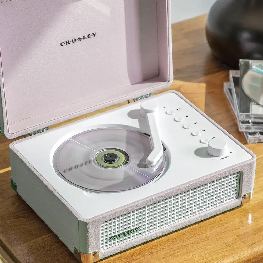Crosley Voyager Portable Retro CD Player with Stereo Bluetooth Speakers, FM Radio - Amethyst - Image 2