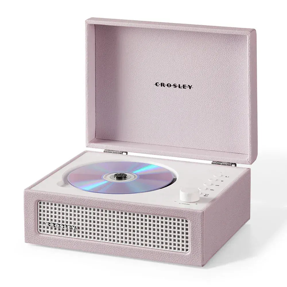 Crosley Voyager Portable Retro CD Player with Stereo Bluetooth Speakers, FM Radio - Amethyst - Image 3