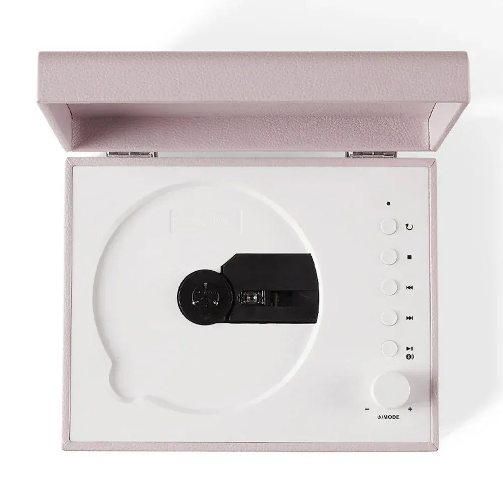 Crosley Voyager Portable Retro CD Player with Stereo Bluetooth Speakers, FM Radio - Amethyst - Image 4