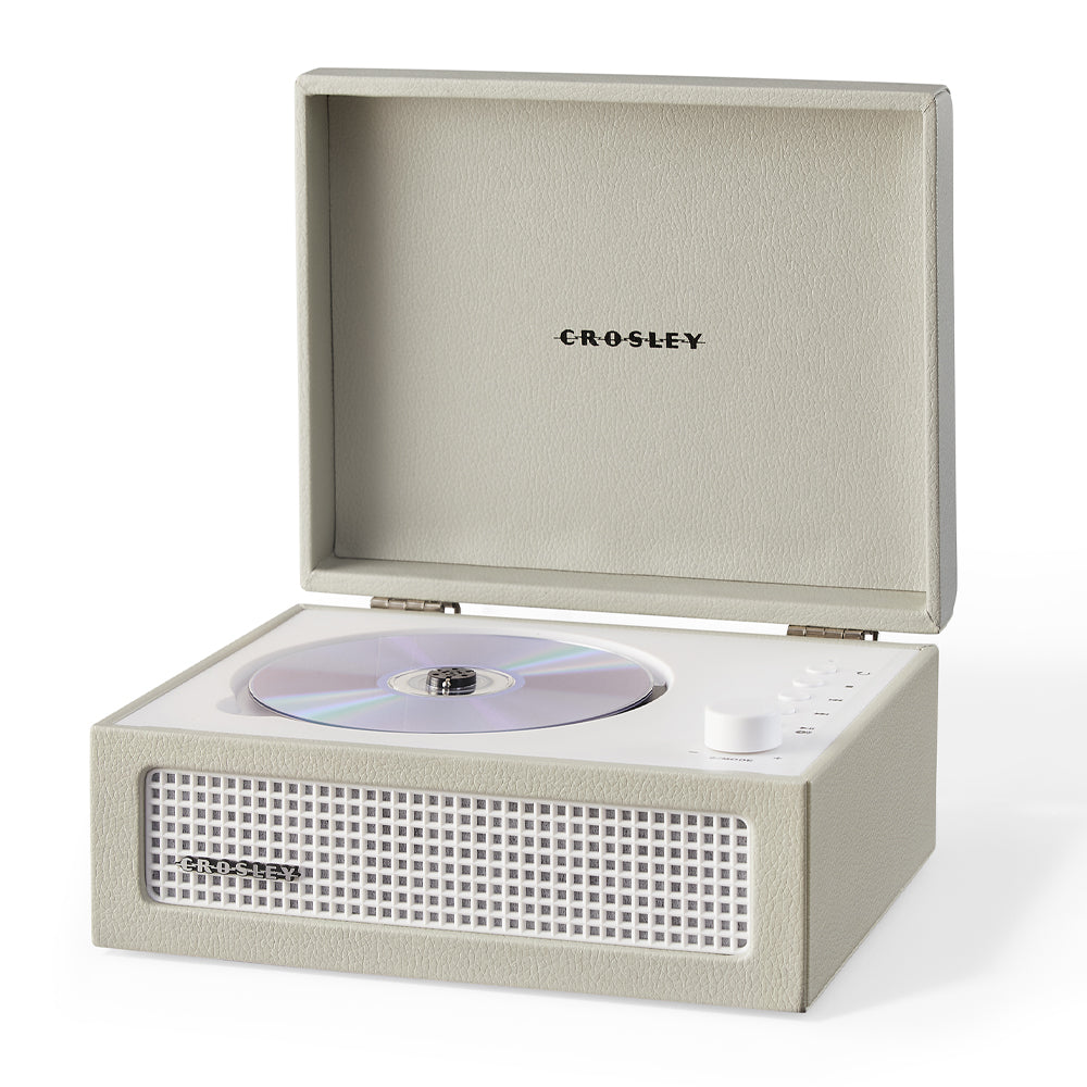 Crosley Voyager Portable Retro CD Player with Stereo Bluetooth Speakers, FM Radio - Dune - Image 3