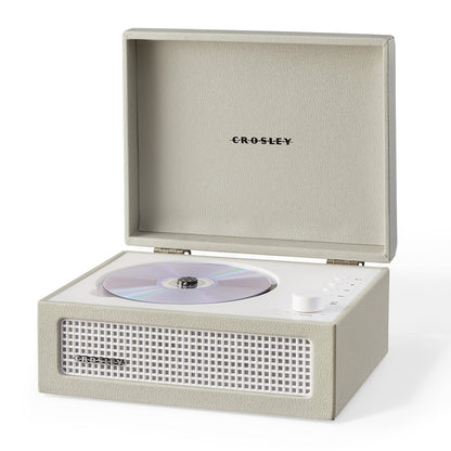 Crosley Voyager Portable Retro CD Player with Stereo Bluetooth Speakers, FM Radio - Dune - Image 3