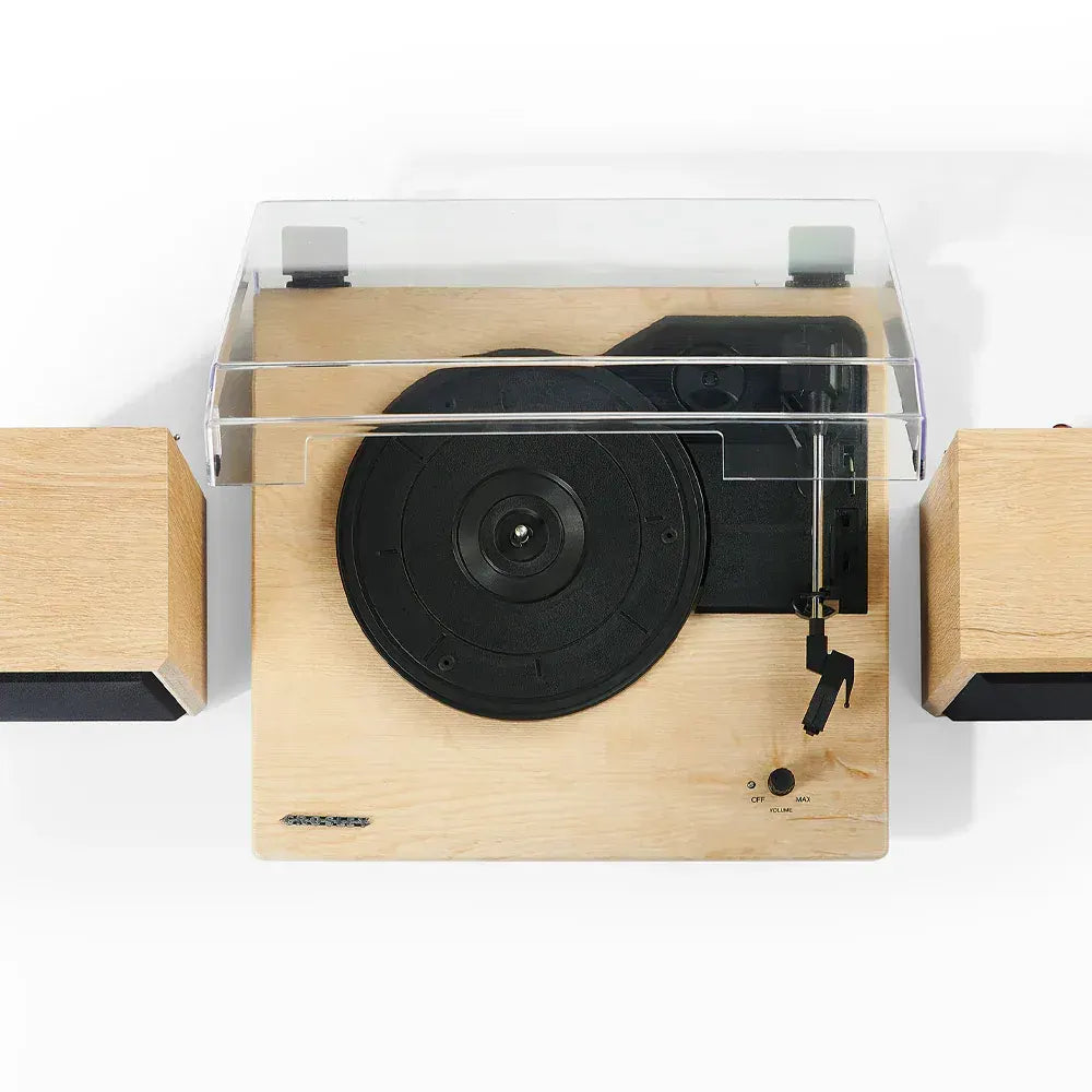 Crosley Brio Record Player Shelf System With Speakers - Natural - Image 3