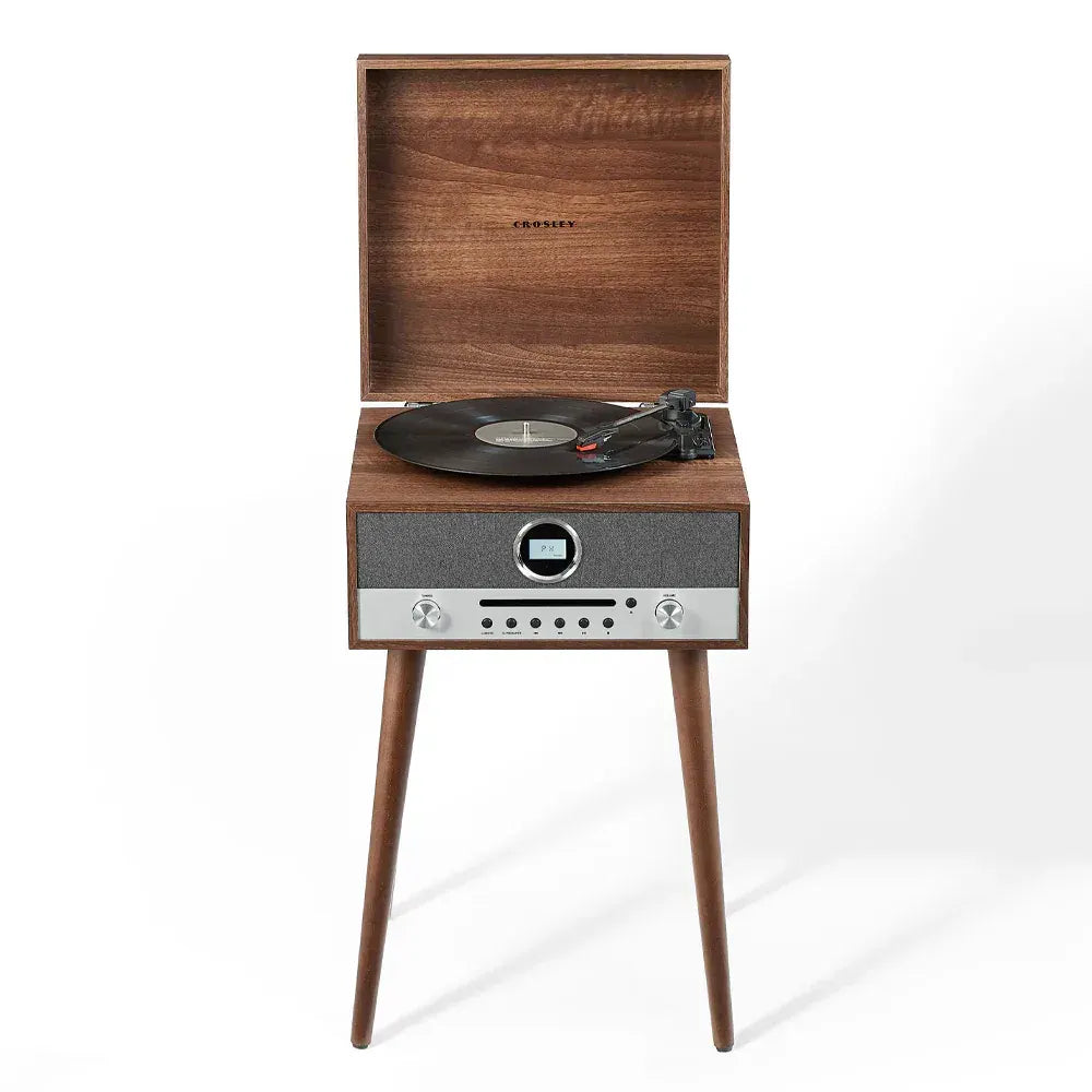 Crosley Nash 7-in-1 Vinyl Record Player - Walnut