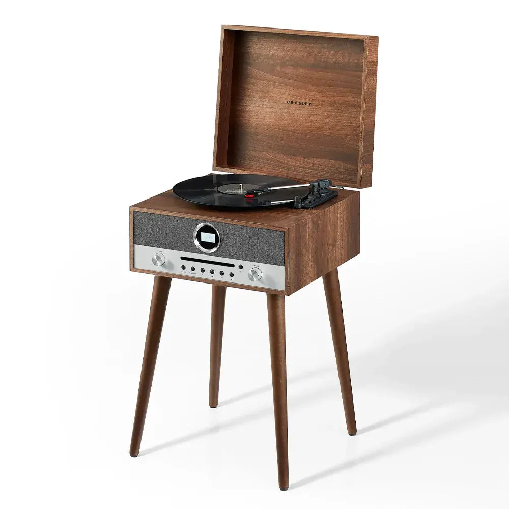 Crosley Nash 7-in-1 Vinyl Record Player - Walnut - Image 2