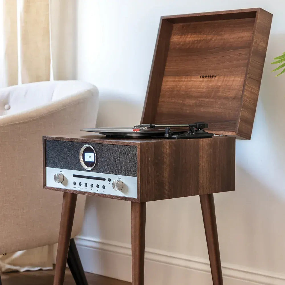 Crosley Nash 7-in-1 Vinyl Record Player - Walnut - Image 6