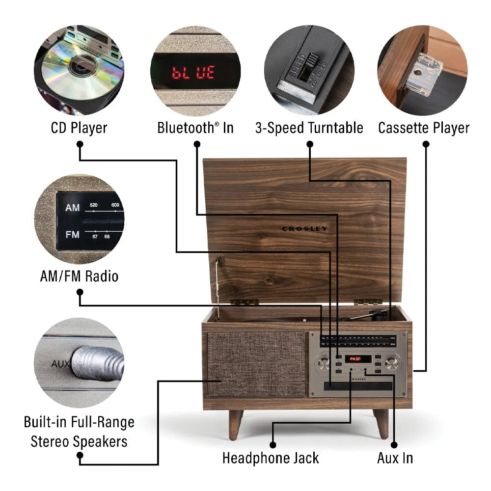 Crosley Serenade 8 in 1 Record Player - Image 2