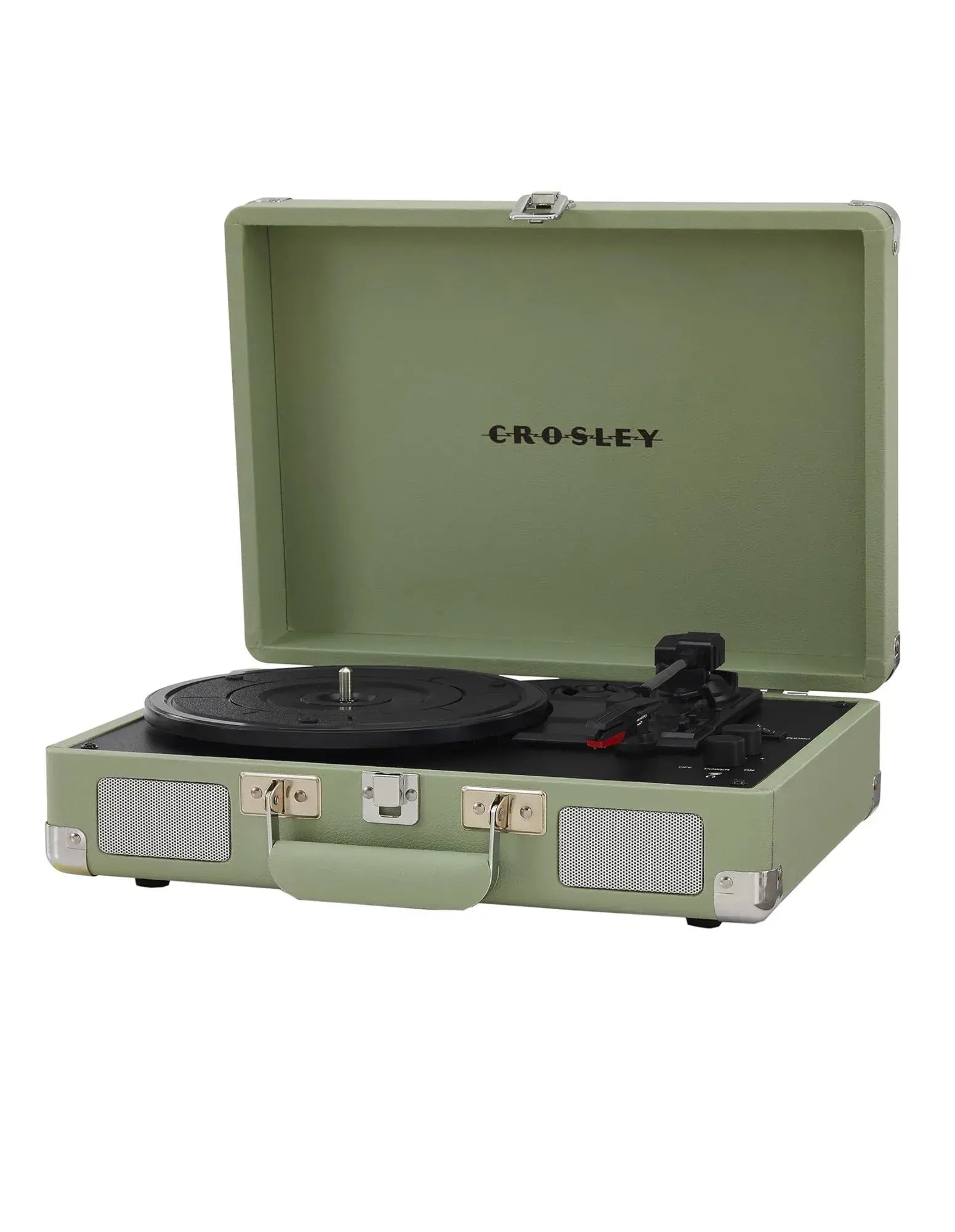 Crosley Cruiser Bluetooth Portable Turntable - Mint + Bundled Crosley Record Storage Display Stand - Image 5