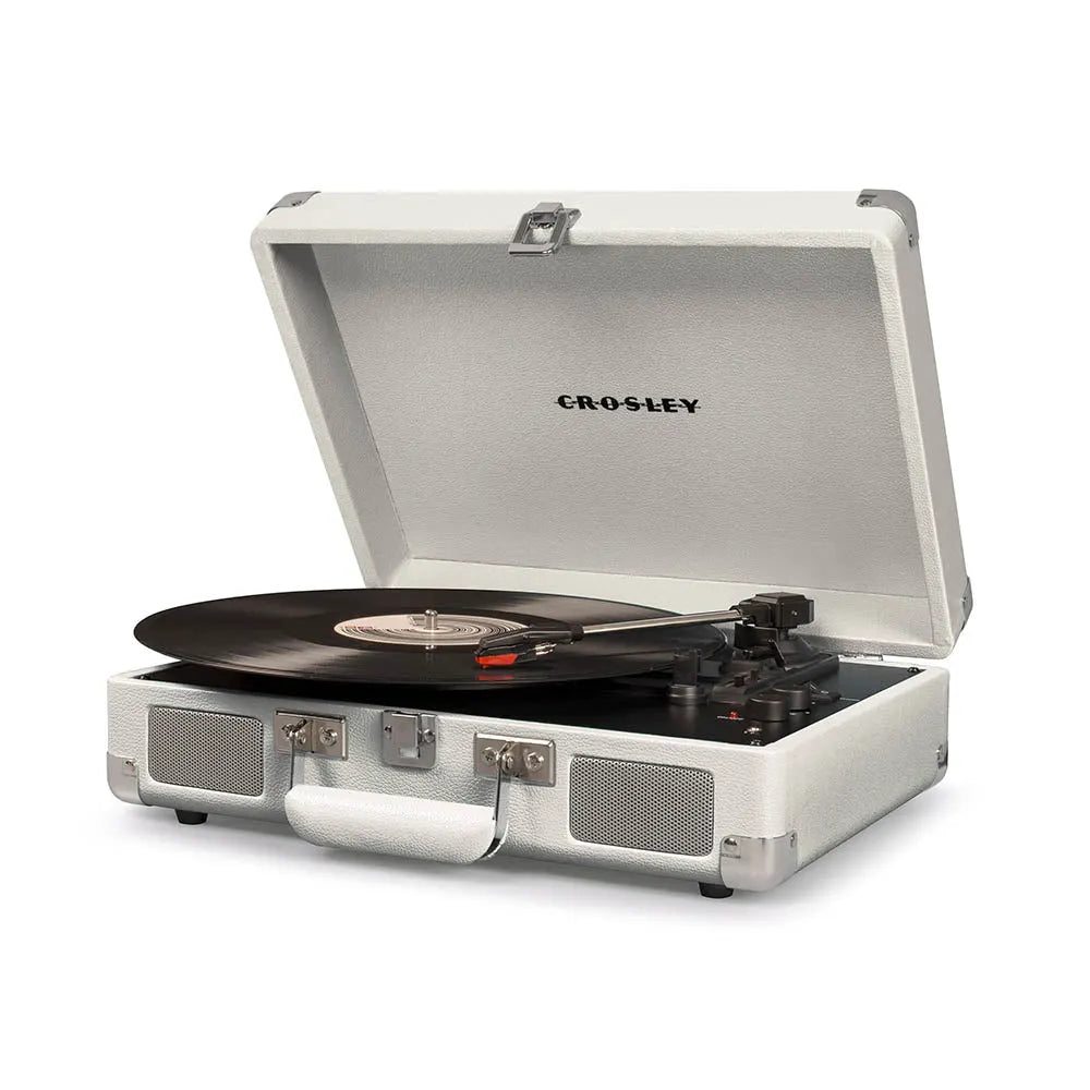 Crosley Cruiser Bluetooth Portable Turntable - White Sands + Bundled Crosley Record Storage Display Stand - Image 3