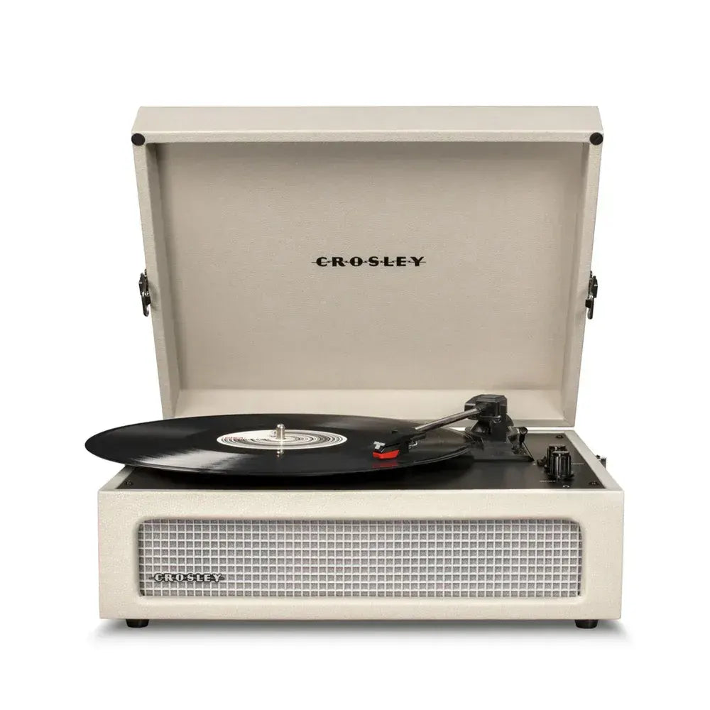 Crosley Voyager Bluetooth Portable Turntable + Crosley Asheville Stand Bundle - Dune - Image 5