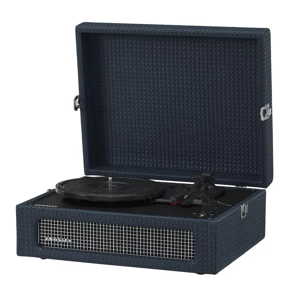 Crosley Voyager Bluetooth Portable Turntable + Bundled Record Storage Crate - Navy - Image 4