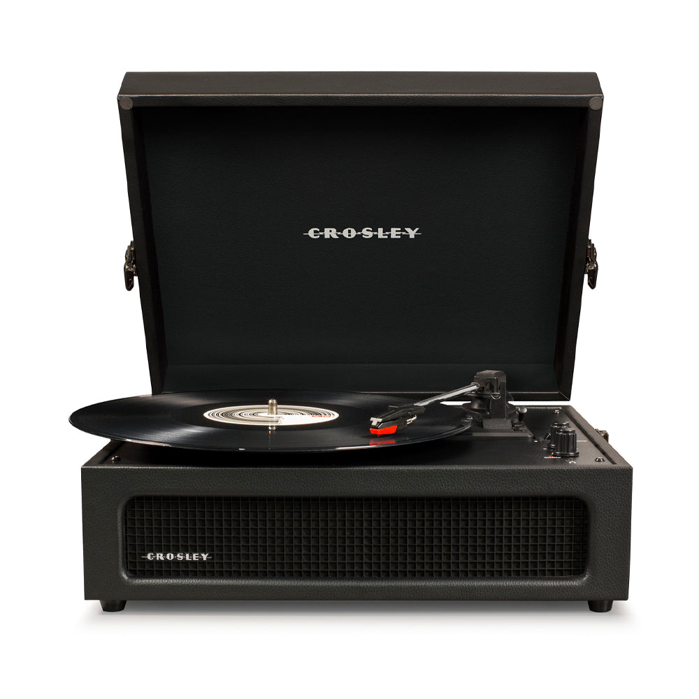 Crosley Voyager Bluetooth Portable Turntable - Black + Gadhouse Vinyl Rack Bundle - Black - Image 3