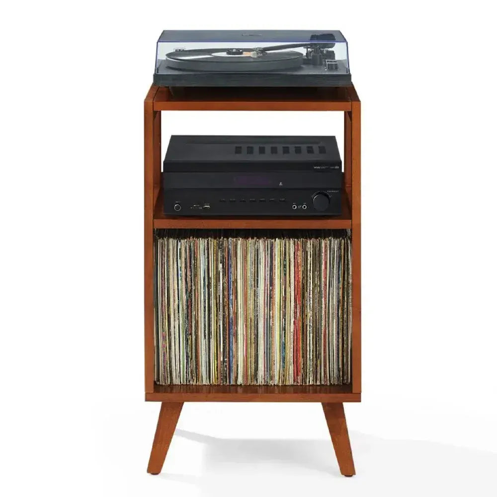 Crosley Asheville Small Record Player Stand -  Walnut - Image 2
