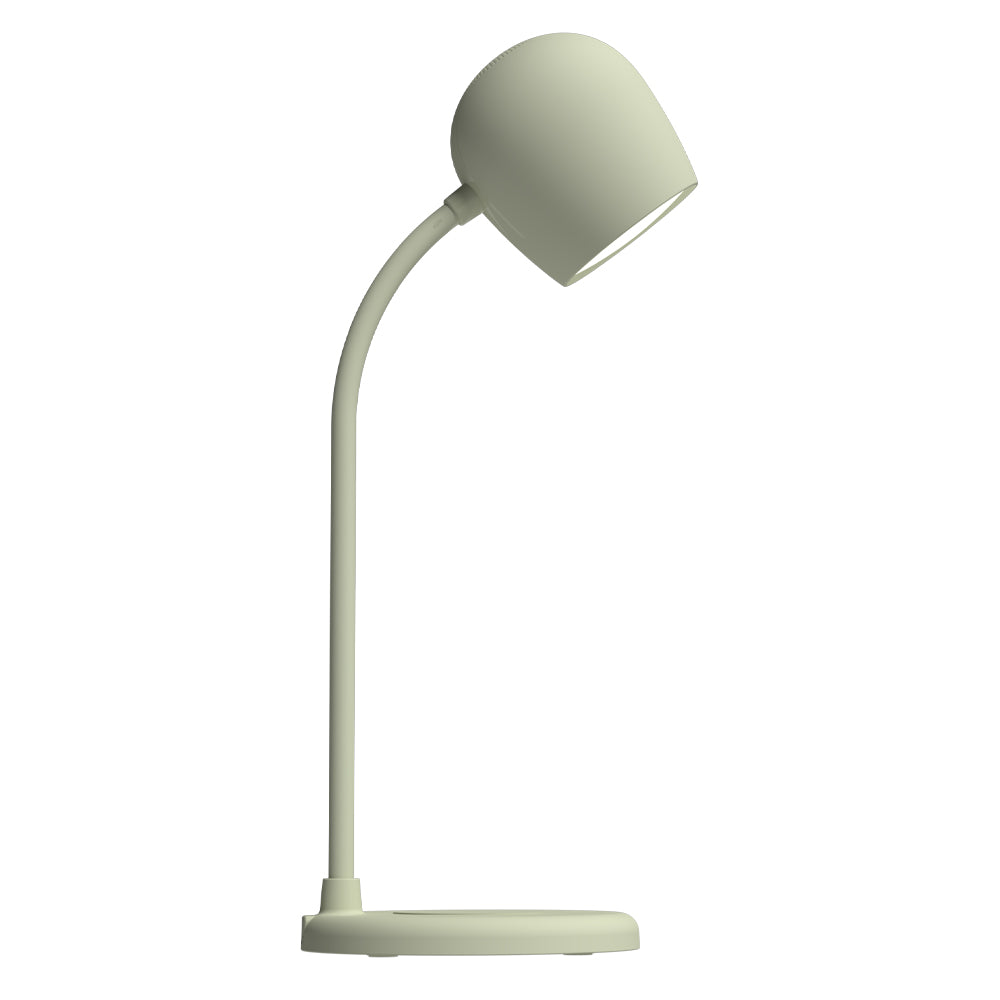 Kreafunk Ellie Lamp W/ Qi Charger And Bluetooth Speaker - Dusty Olive - Image 4