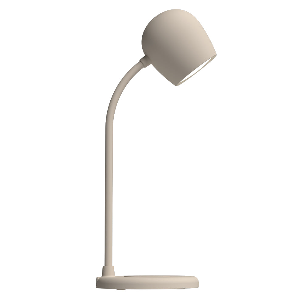 Kreafunk Ellie Lamp W/ Qi Charger And Bluetooth Speaker - Ivory Sand - Image 4