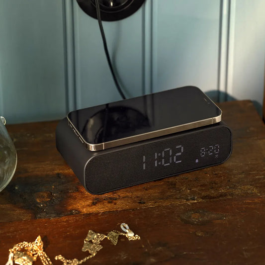 Kreafunk Wakie Alarm Clock Qi Charger + Bluetooth - Black - Image 2