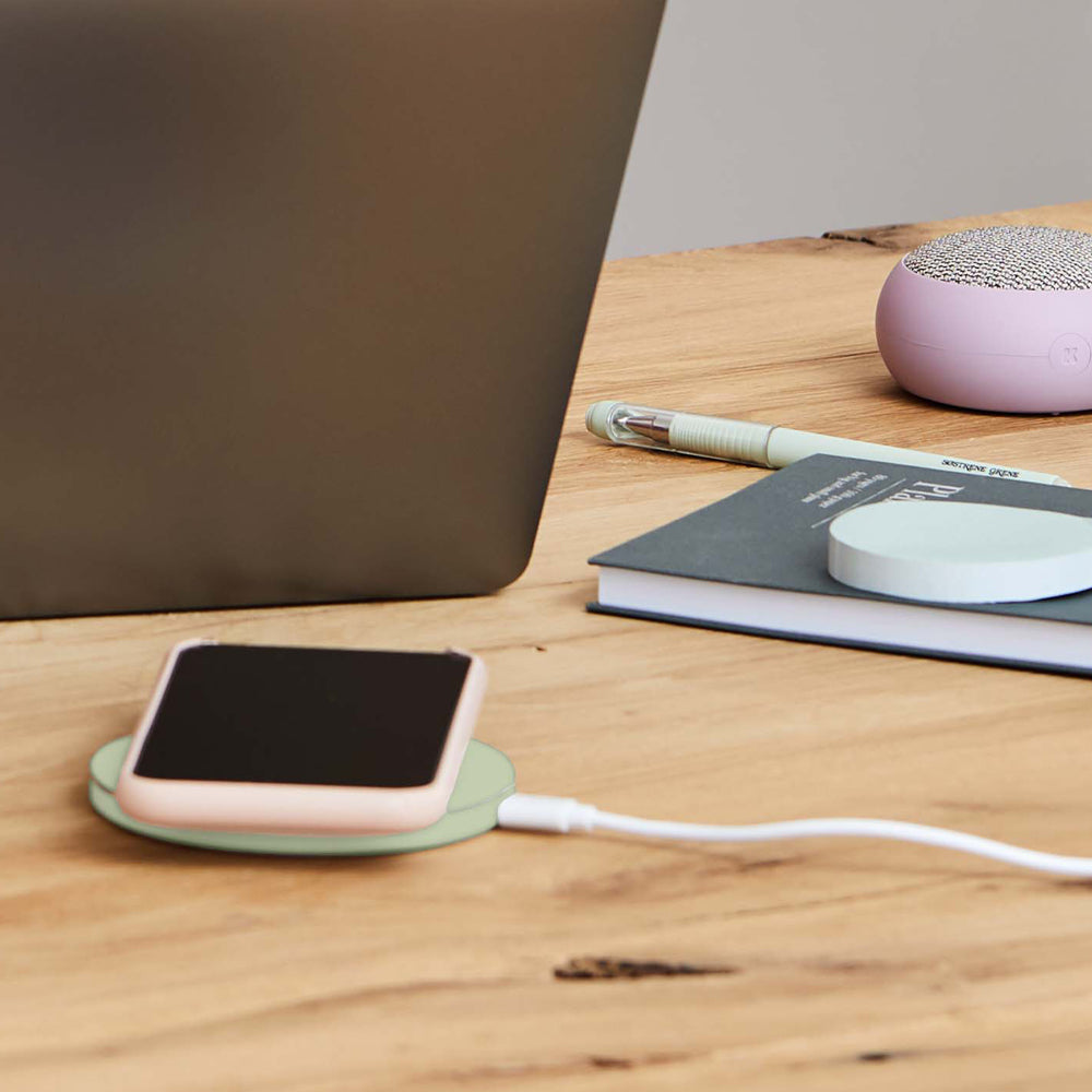 Kreafunk Wicharge 2 Wireless Qi Charger 15W - Dusty Olive - Image 3