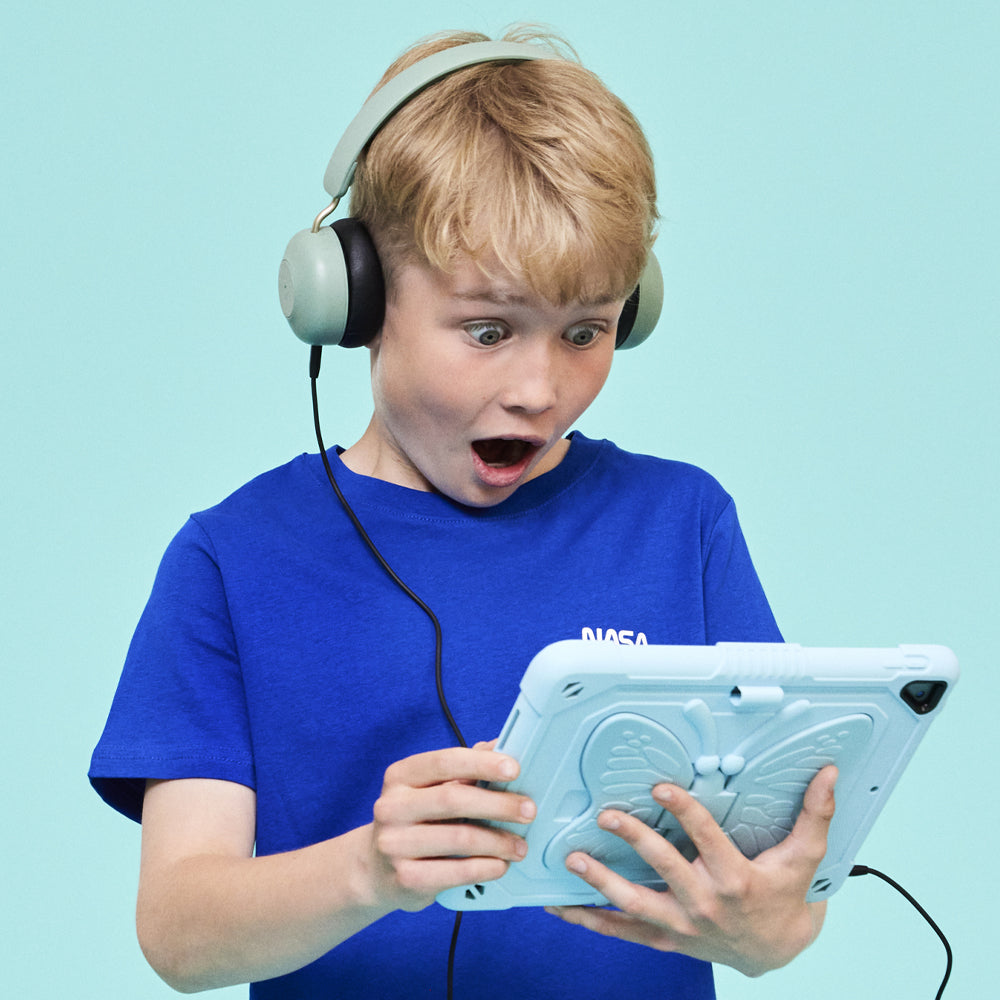 Kreafunk Kids Buzz Bluetooth Headphones W/ Anc - Dusty Green - Image 2