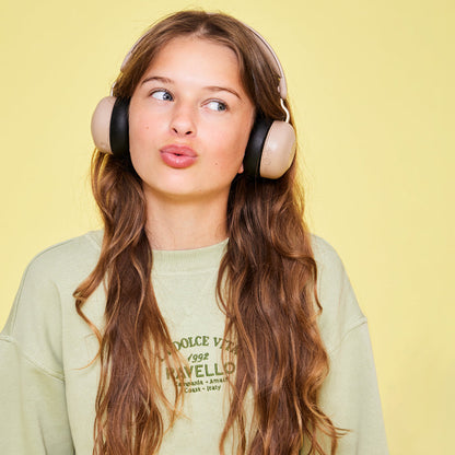Kreafunk Kids Buzz Bluetooth Headphones W/ Anc - Ivory Sand - Image 2