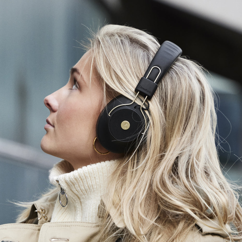 Kreafunk Abeat Qi Bluetooth Headphones W/ Anc - Black - Image 2