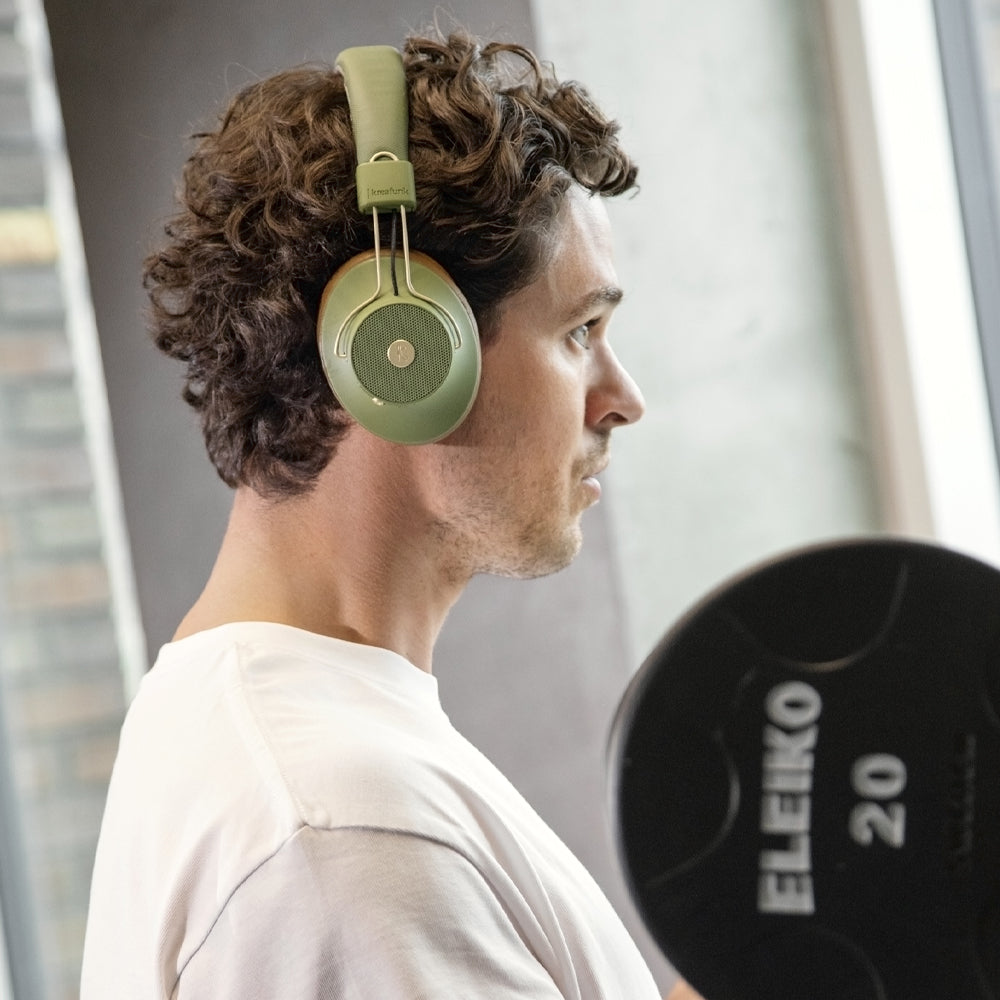 Kreafunk Abeat Qi Bluetooth Headphones W/ Anc - Urban Green - Image 2
