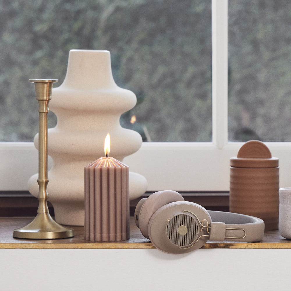 Kreafunk Abeat Qi Bluetooth Headphones W/ Anc - Ivory Sand - Image 3